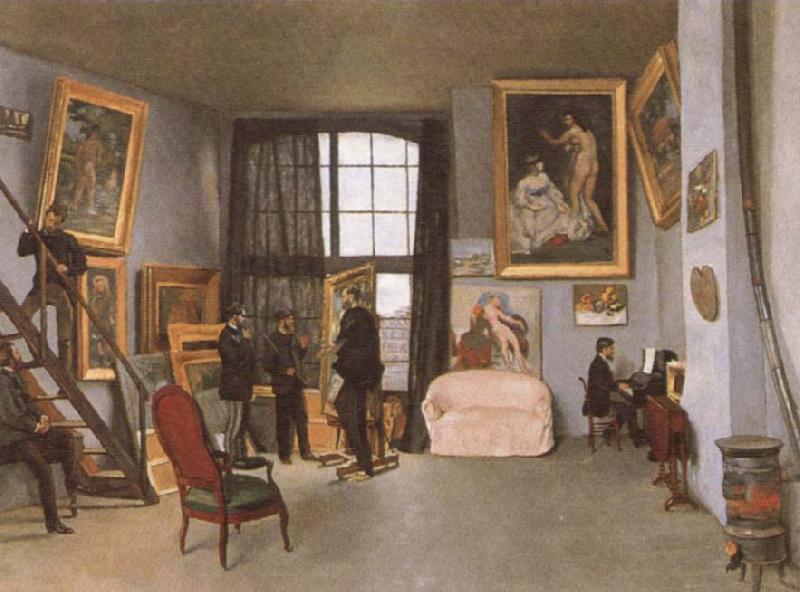 Frederic Bazille The artist-s Studio oil painting image